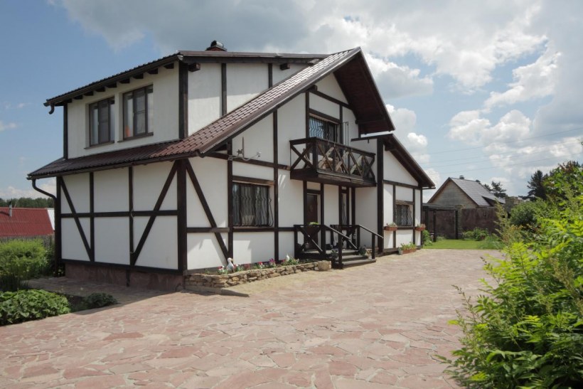 Скандинавия отделка фахверк