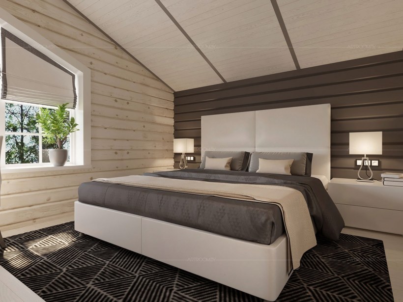 Интерьеры деревянных домов