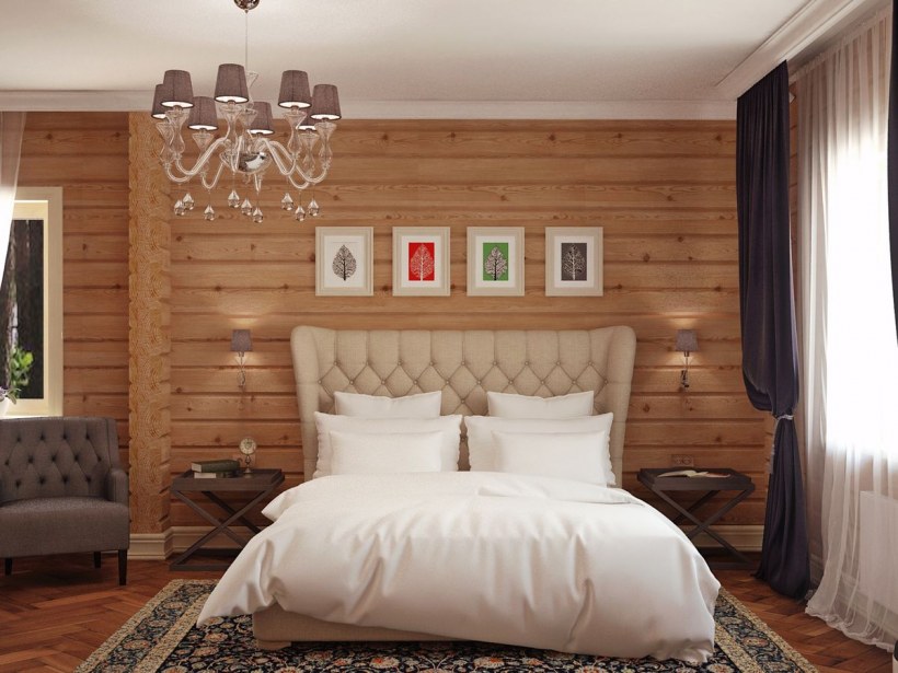 Спальня рустик