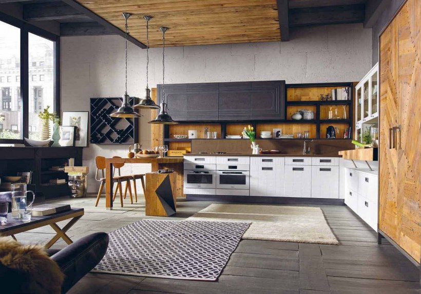 Кухня лофт Индастриал