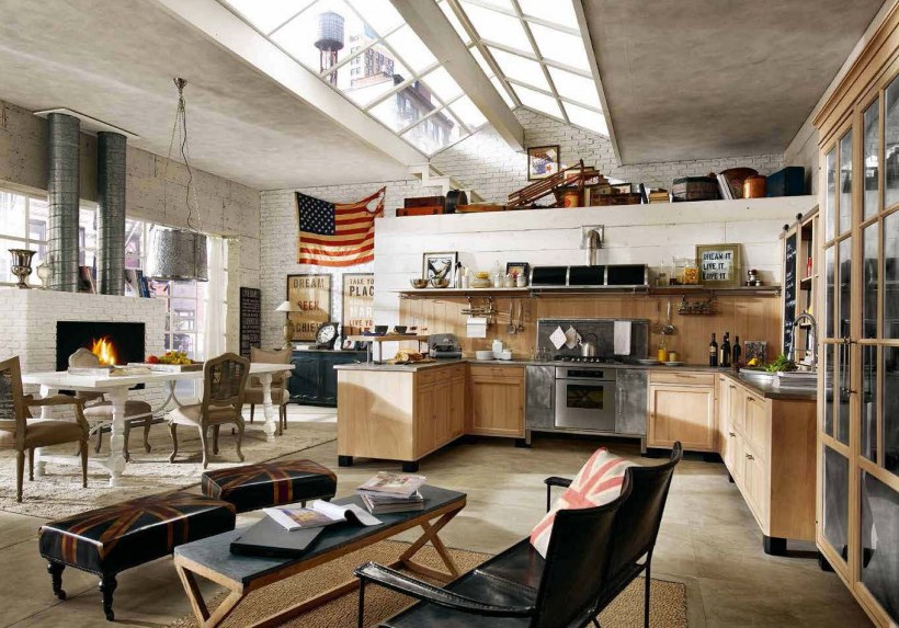 Светлый лофт в Нью Йорке