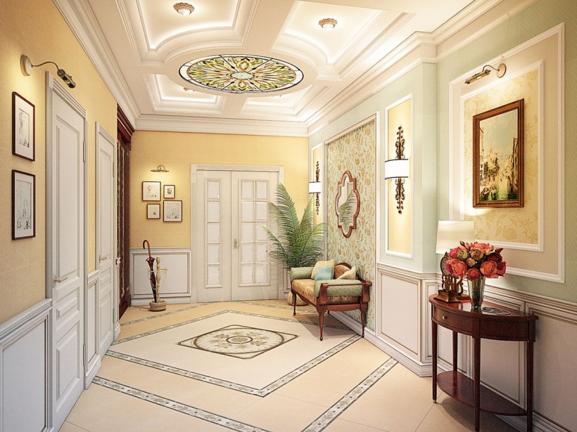 Холл в классическом стиле