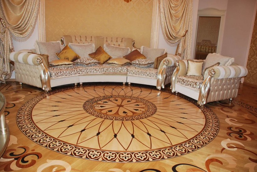 Художественный паркет в интерьере