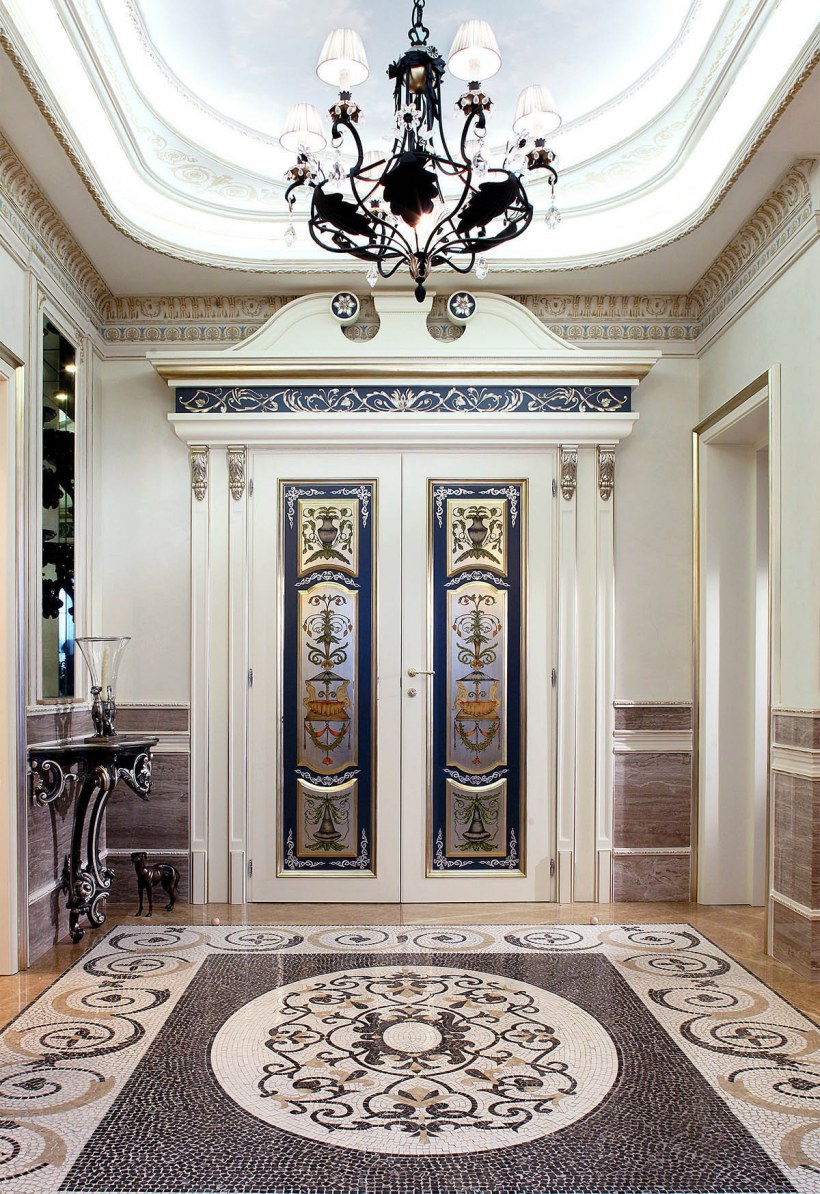 Мраморный пол в стиле Ампир