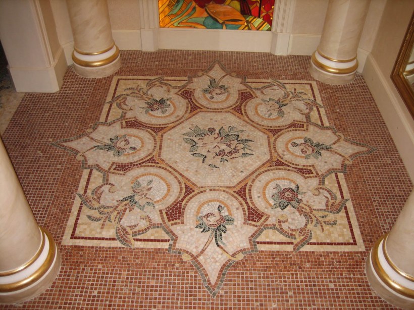 Мраморный пол в стиле Ампир