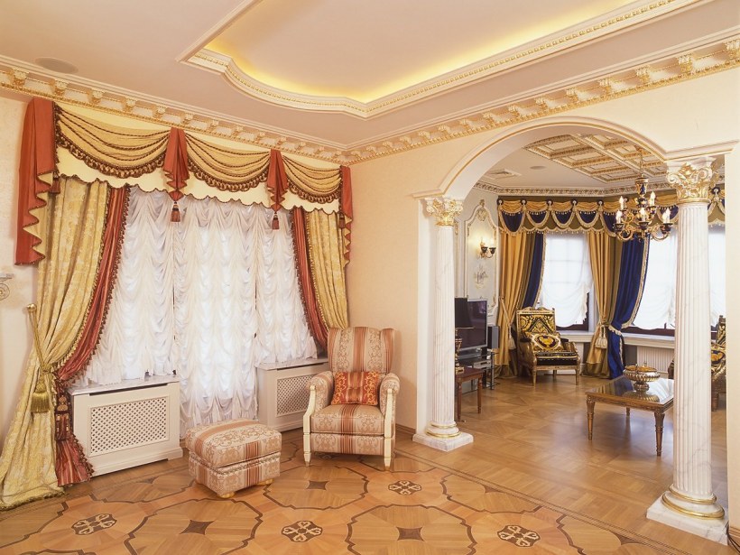 Шторы в стиле Ампир