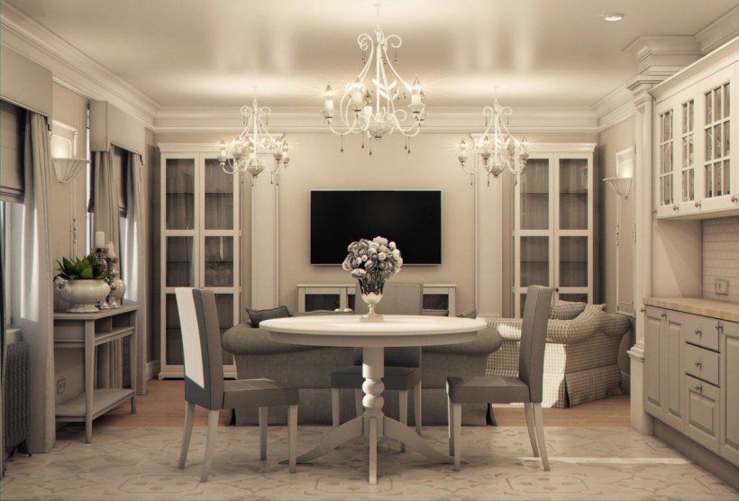 Кухня столовая в классическом стиле