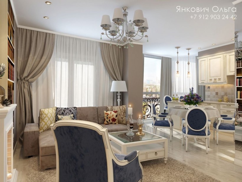 Интерьер столовой в классическом стиле