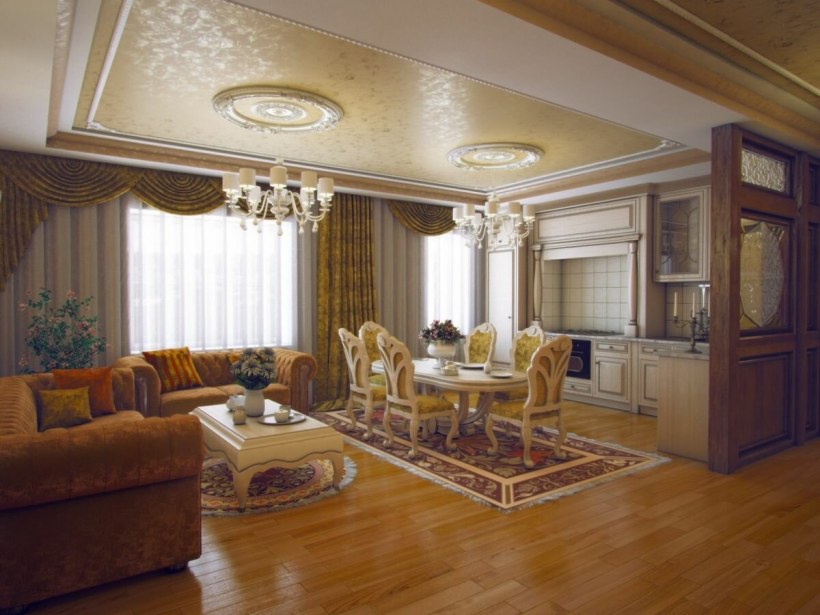 Кухня столовая в стиле Ампир