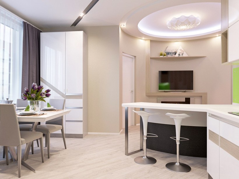 Кухни для малогабаритных студий