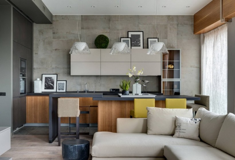 Гостиная студия 20 кв м