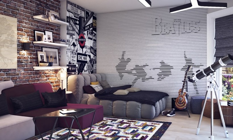 Дизайнер комнаты для подростка мальчика