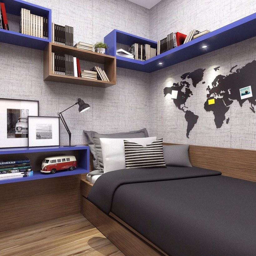 Комната подростка 12 кв в стиле лофт