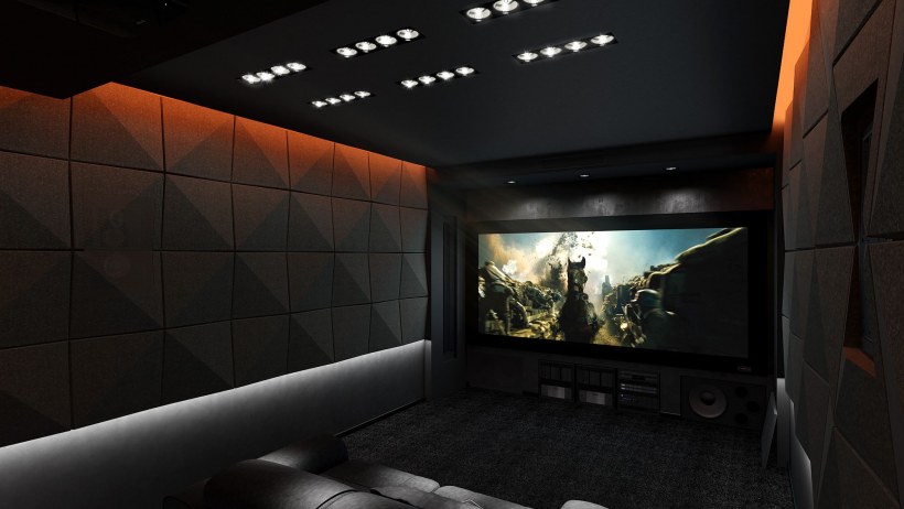 Домашний кинотеатр с подсветкой