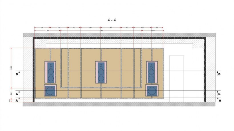 План домашнего кинозала