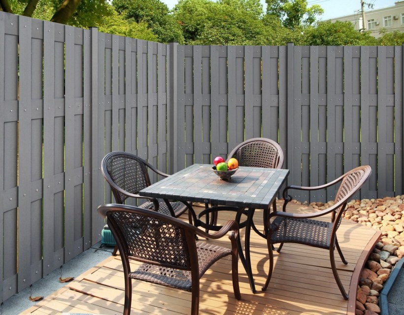 Забор шахматка ДПК