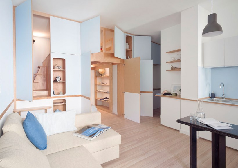 Планировка однокомнатной студии 30 кв.м