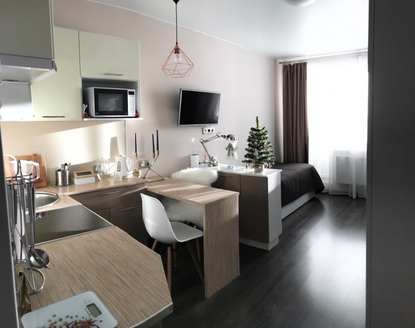 Квартира-студия планировка 25 кв