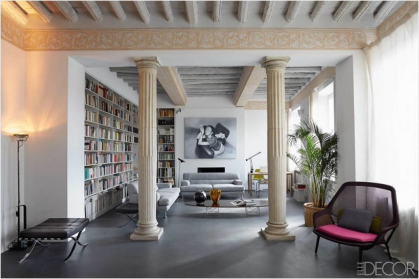 Римские колонны в интерьере