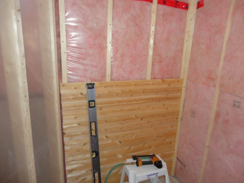 Обшивка стен бани изнутри