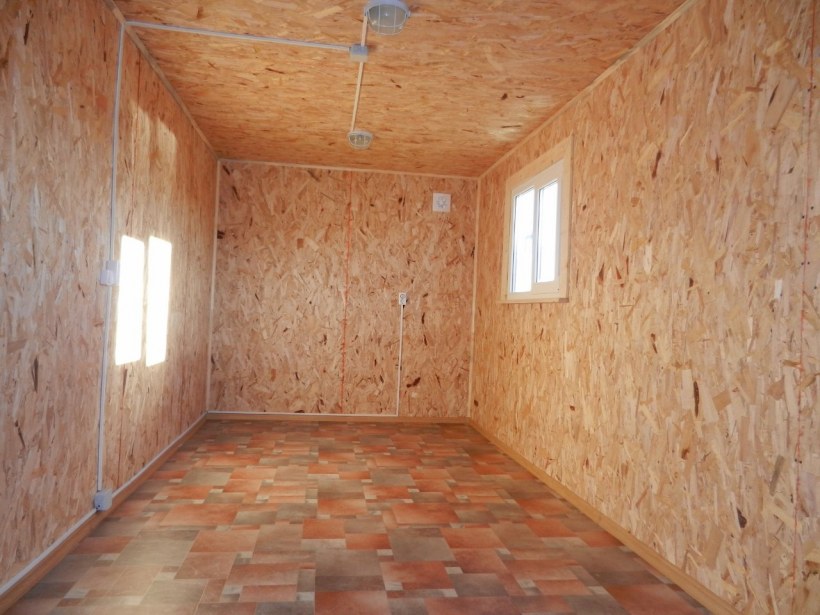 Внутренняя отделка бытовки