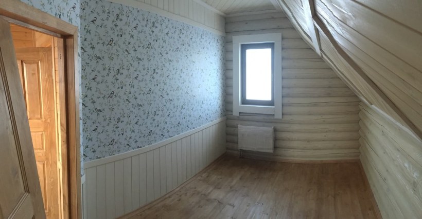 Отделка стен вагонка и штукатурка