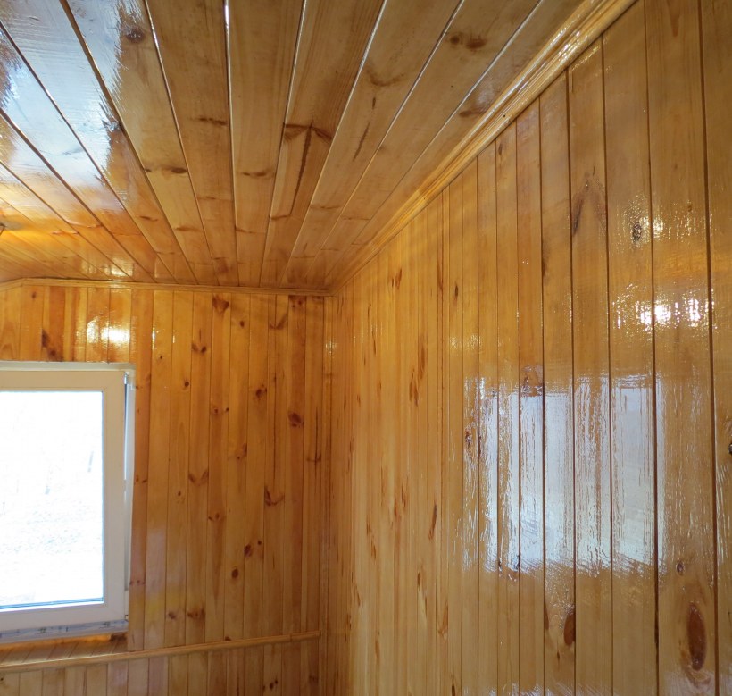 Обшивка помещения вагонкой