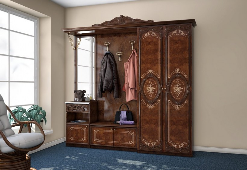 Интердизайн прихожая роза орех