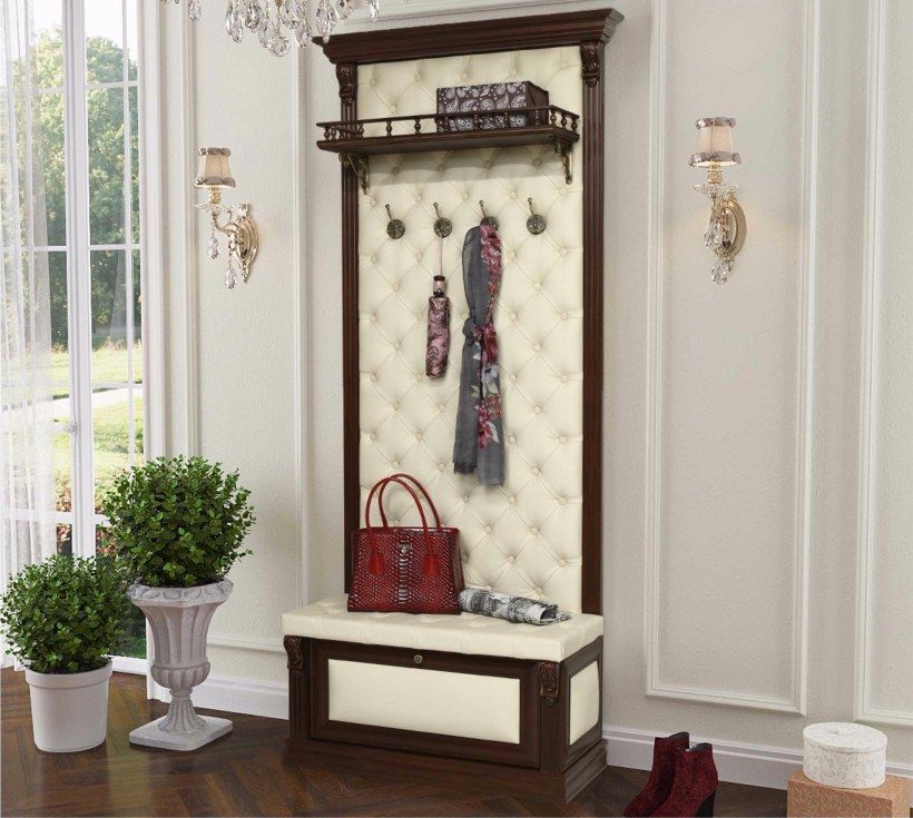 Благо-5 вешалка с обувницей и полкой б5.8-5