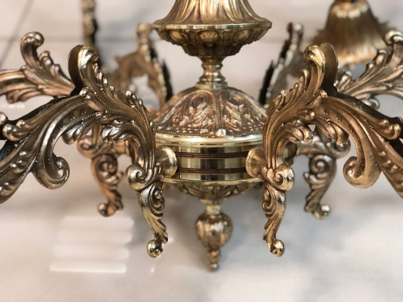 Люстра бронза антик 5 Рожков