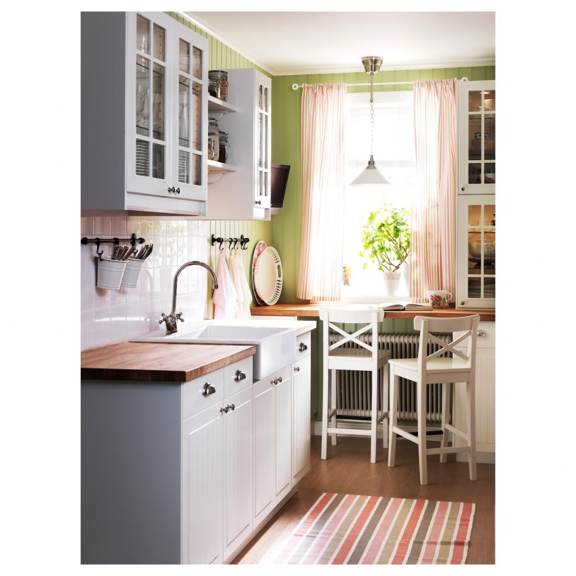 Кухня икеа Будбин серая и белая