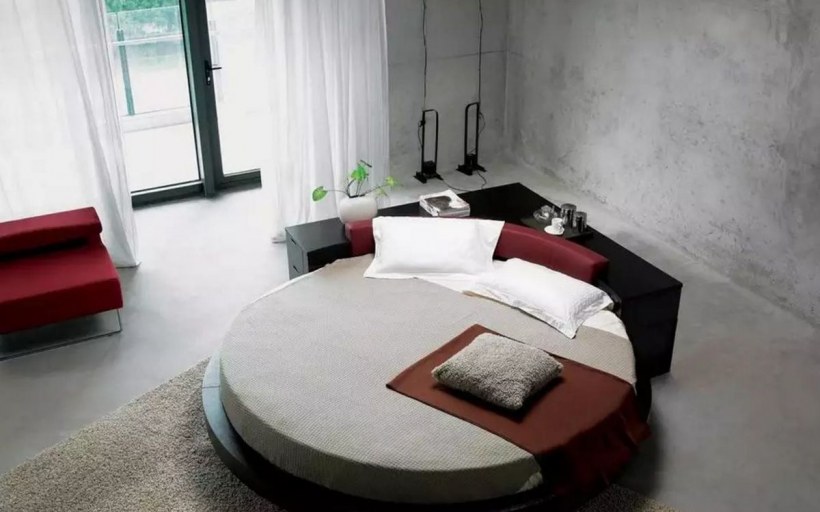 Круглые дизайнерские кровати