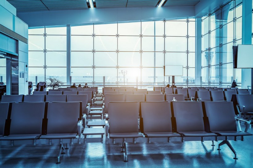 Аэропорт здание стекло