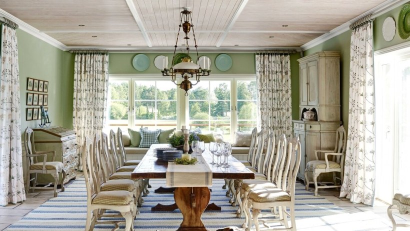 Столовая в стиле Кантри
