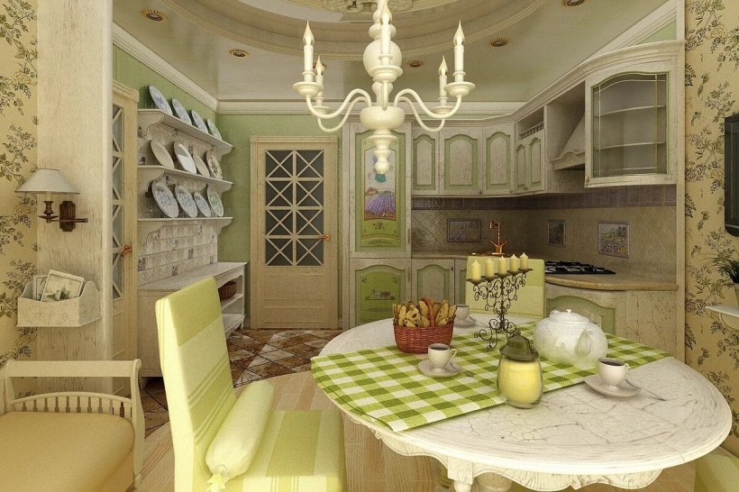 Кухня столовая в стиле Прованс