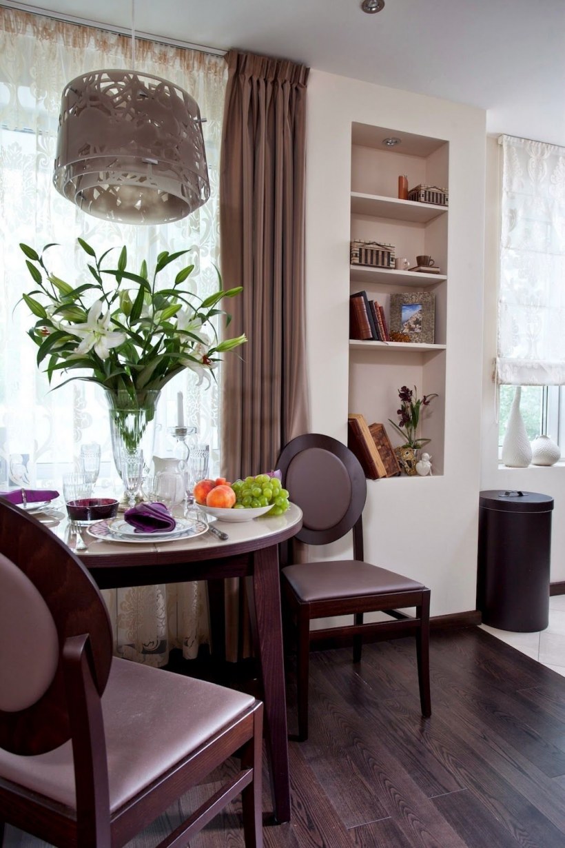 Маленькая гостиная с обеденной зоной