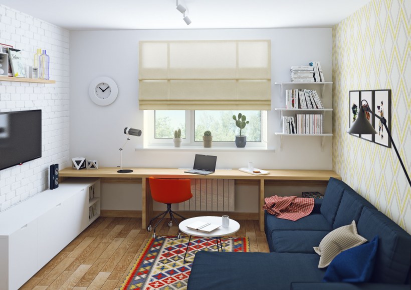 Интерьер трехкомнатной квартиры 100 кв.м в современном