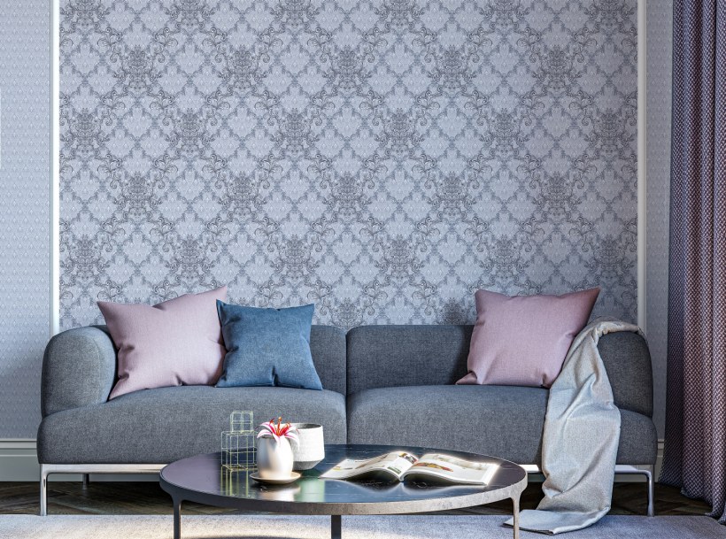 31101-25 Обои палитра коллекция Melange в интерьере