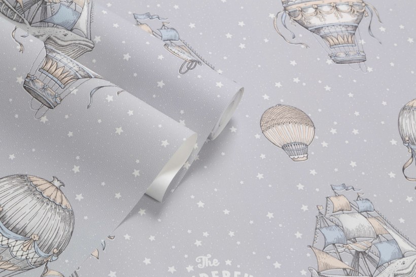 Обои флизелиновые Home Color wonderful серые 1.06 м hc71535-14 светящиеся в темноте