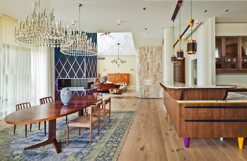 Гостиная кухня Эклектика Эклектика