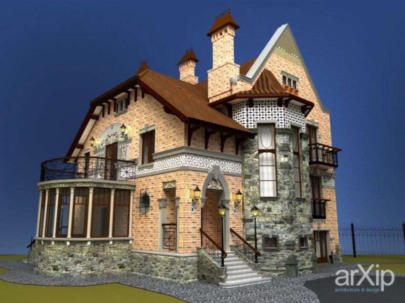 Коттедж в стиле Эклектика