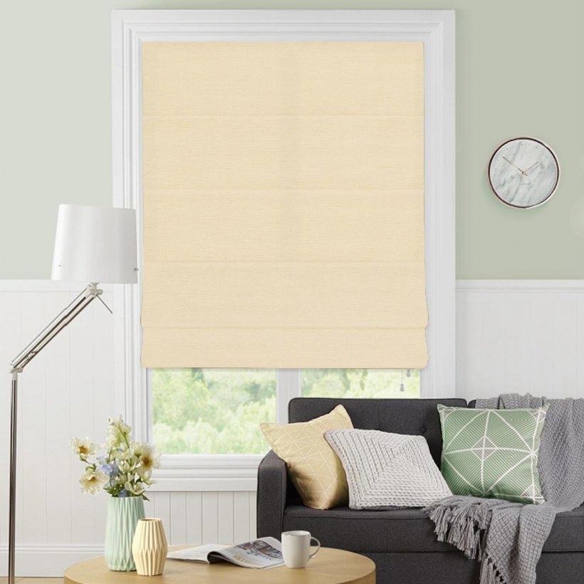 Штора Римская «Лея», 180х175 см, цвет кремовый