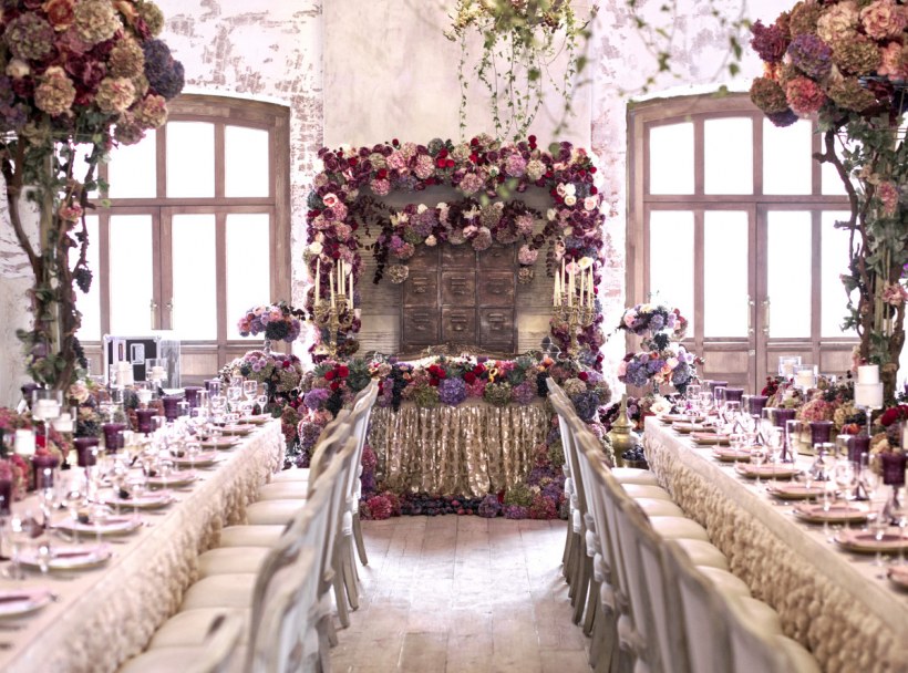 Декорации ресторана на свадьбу