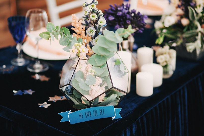 Свадьба в стиле космос декор