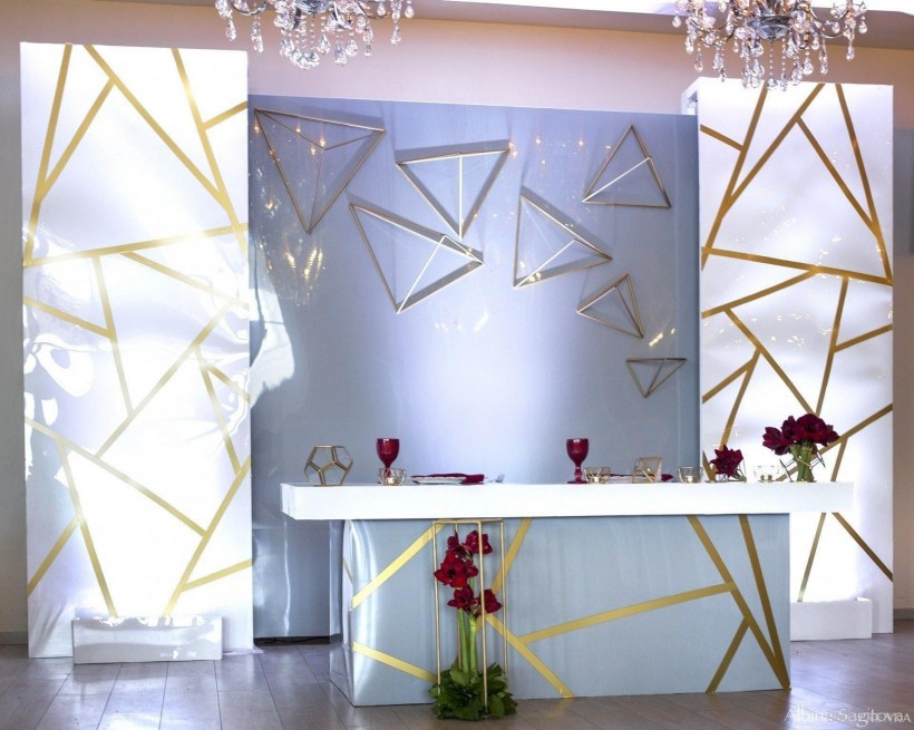Свадьба в стиле геометрия