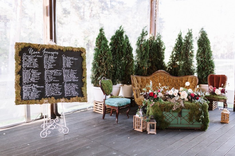 Фотозона в эко стиле