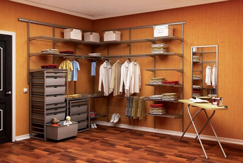 Наполнение гардеробной комнаты