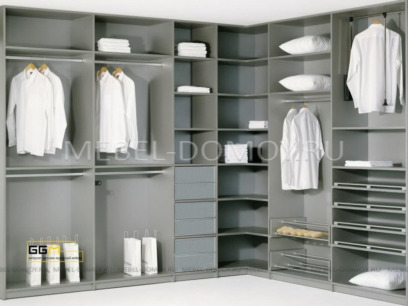 Модульная гардеробная система Титан угловая