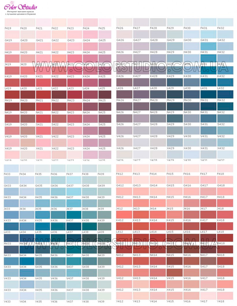 Tikkurila Symphony палитра