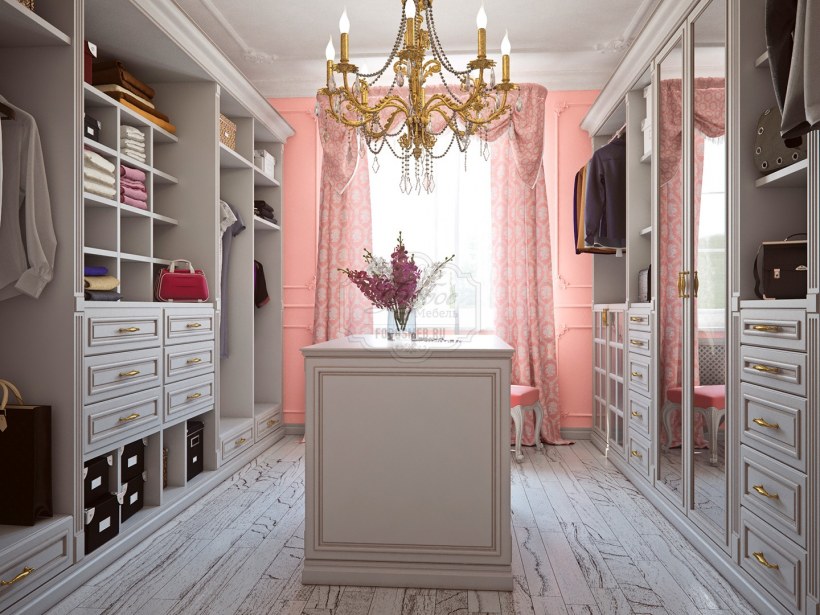 Гардеробная в стиле Прованс